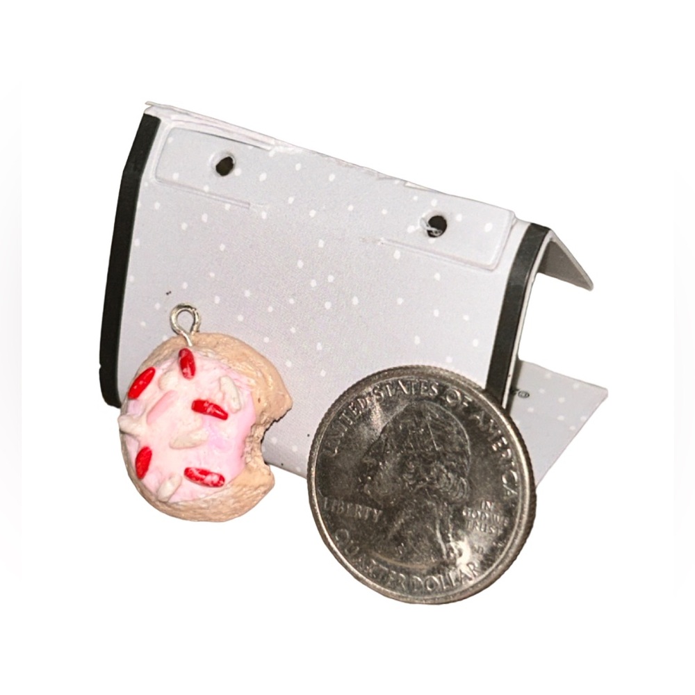 Sugar Cookie w Sprinkles Handcrafted Clay Charm